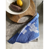 Tiny Island Hong Kong Tea Towel Blue