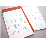 Letterpress Greeting Card - For Christmas 1