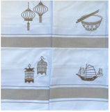 Hong Kong Icon Embroidery Napkins
