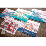 Letterpress Postcard Set - "Sunrise Sunset" Hong Kong