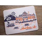 Letterpress Postcard Set - "Sunrise Sunset" Hong Kong