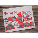 Letterpress Postcard Set - "Sunrise Sunset" Hong Kong