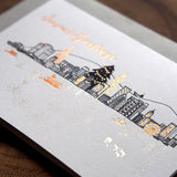 Letterpress Greeting Card - Season's Greeting from Hong Kong
