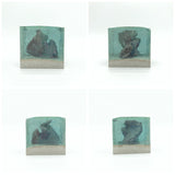 Concrete x Resin Art - "Reef" Cube