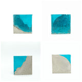 Concrete x Resin Art -"Landscape" Cube