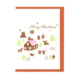 Letterpress Greeting Card - For Christmas 1
