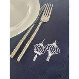Linen Placemat Set with Embroidery