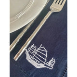 Linen Placemat Set with Embroidery