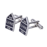 Sign of Water Supplies Department / We love HK Cufflinks (Black Sign)