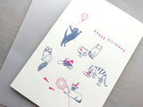 Letterpress Greeting Card - For Birthday