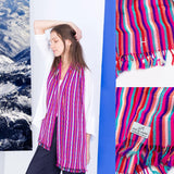 Handmade Bhutan Scarf - Candy Sweet