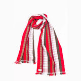Handmade Bhutan Scarf - Drayang Red