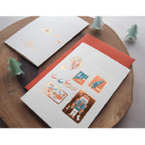 Letterpress Greeting Card - For Christmas 1