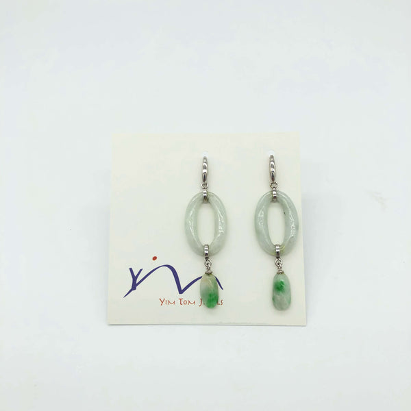 Oval with Moss Earrings (pick up at store only)