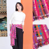Handmade Bhutan Scarf - Mingmuu Rose