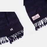 Handmade Bhutan Scarf - Noir Navy