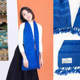 Handmade Bhutan Scarf - Royal Blue