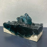 Concrete x Resin Art  - "Dark Entanglement" Rectangle