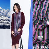 Handmade Bhutan Scarf - Shay-shay Purple