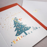 Letterpress Greeting Card - For Christmas 1