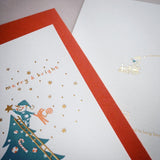 Letterpress Greeting Card - For Christmas 1