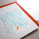 Letterpress Greeting Card - For Christmas 1