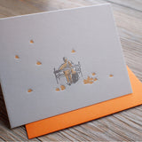 Letterpress Greeting Card - For Love 2