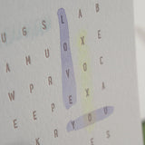 Letterpress Greeting Card - For Love 2