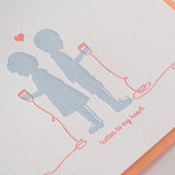 Letterpress Greeting Card - For Love 2