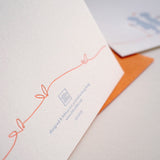 Letterpress Greeting Card - For Love 2