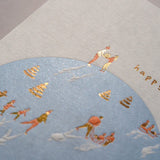 Letterpress Greeting Card - For Christmas 1