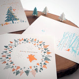 Letterpress Greeting Card - For Christmas 1