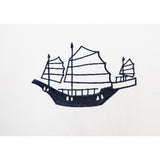 Tea Towels Icon Hong Kong - Blue