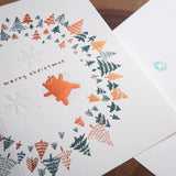 Letterpress Greeting Card - For Christmas 1