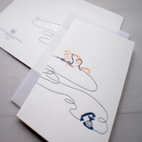 Letterpress Greeting Card - For Love 2