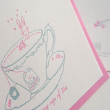 Letterpress Greeting Card - For Love 2