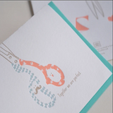 Letterpress Greeting Card - For Love 2