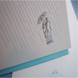 Letterpress Greeting Card - For Love 2