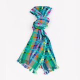 Handmade Bhutan Scarf - Tshomen Blue
