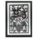 Bat Paper Cut with frame (L)