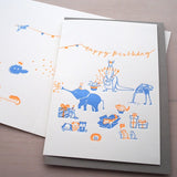 Letterpress Greeting Card - For Birthday