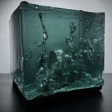 Concrete x Resin Art  - "Mystic" Cube