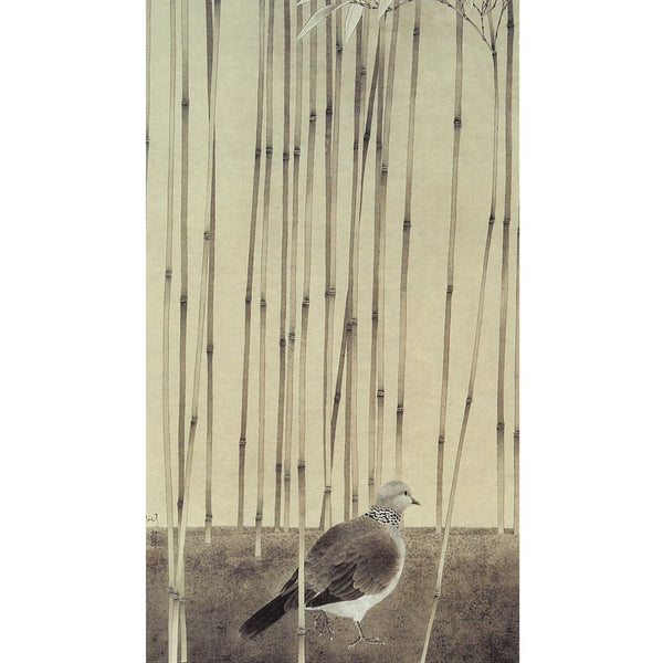 Note Card-Bamboo and Bird by David Hu Wei