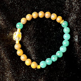 Fine Agar Wood with Sterling Silver and Natural Gemstones Bracelet (pick up at store only)