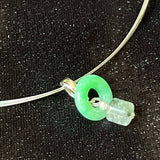 Fei Cui Pendant with Green Phantom Crystal (pick up at store only)
