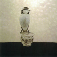 Note Card-Bird and Feeding Bowl (2) by David Hu (single)