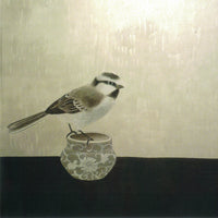 Note Card-Bird and Feeding Bowl (3) by David Hu (single)
