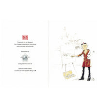Note Card-Old Master Q assorted pattern