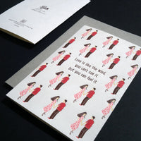 Letterpress Greeting Card - Movie Love