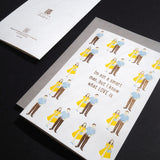 Letterpress Greeting Card - Movie Love